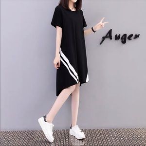 Black oversized dress